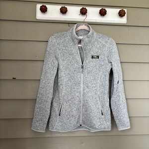 L.L. Bean Women's light Heather Gray full zip Jacket